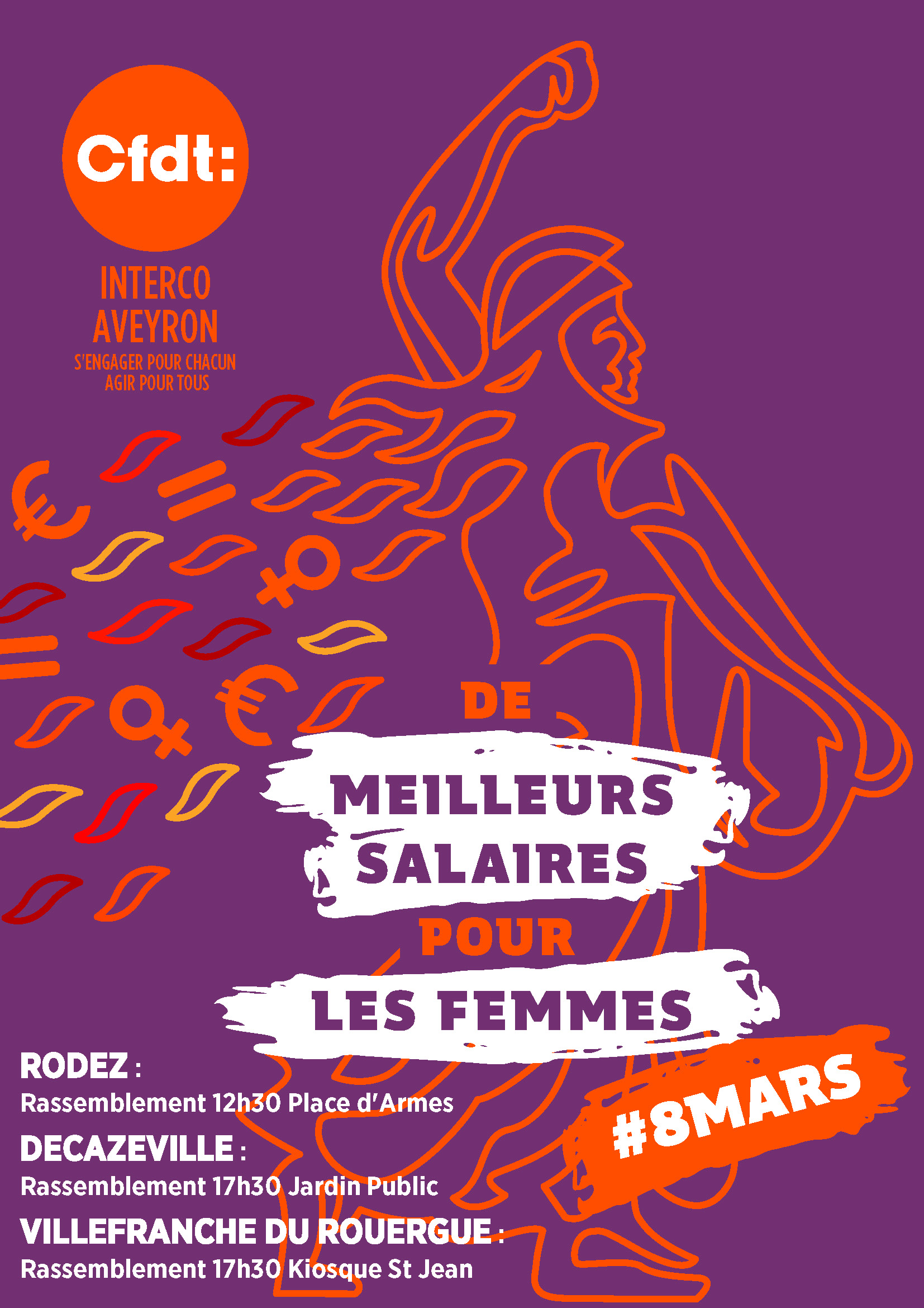 8 MARS&nbsp;: EN AVEYRON TOUS ET TOUTES MOBILISÉS POUR L’ÉGALITÉ RÉELLE&nbsp;!