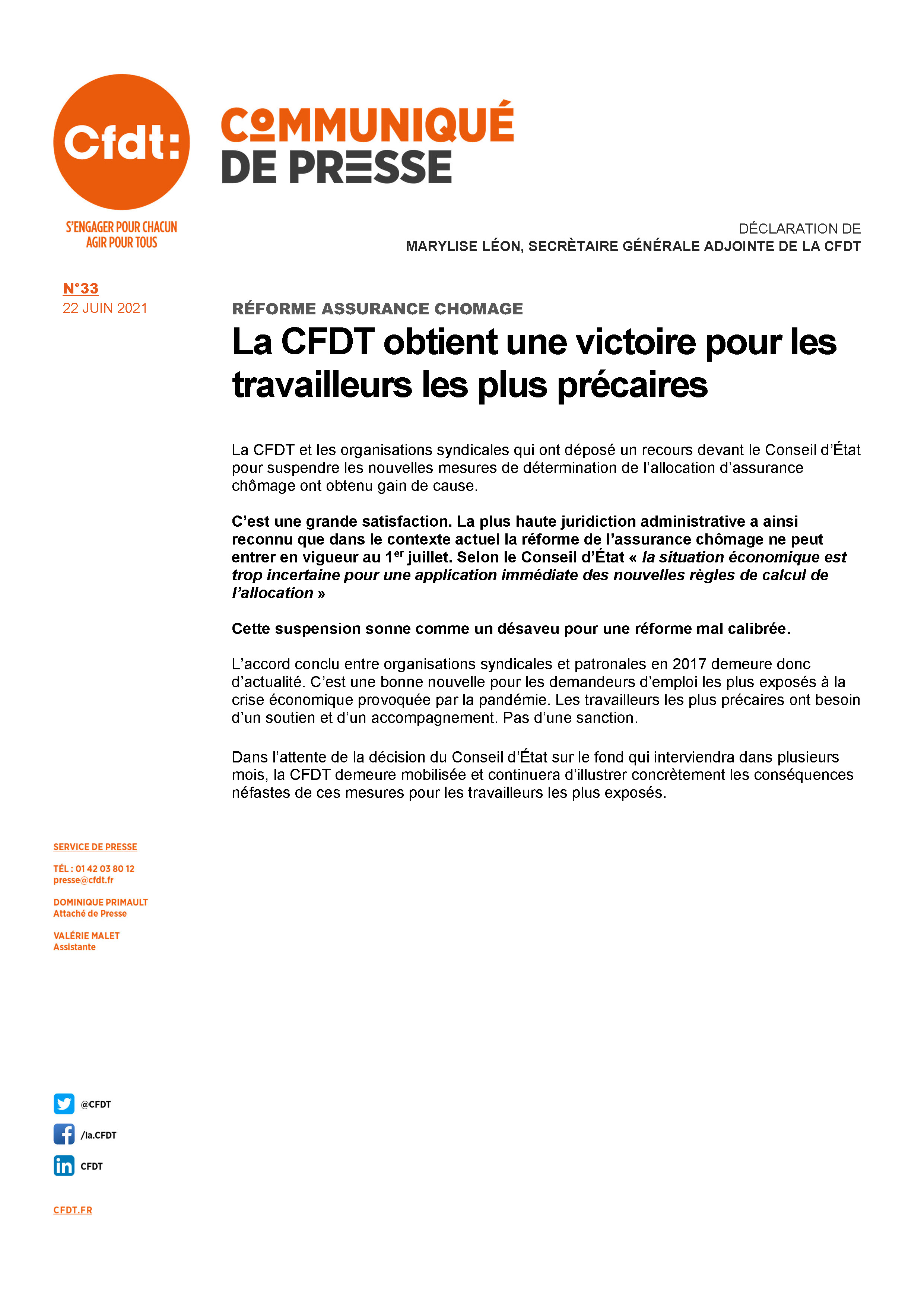 Réforme Assurance Chômage