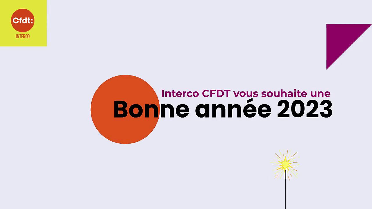 CFDT Interco vous souhaite une Bonne Année 2023