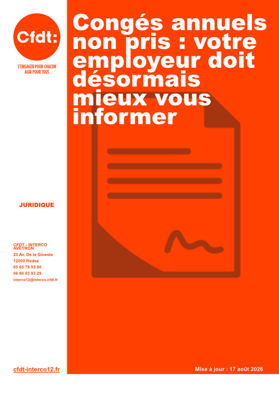 Congés annuels non pris&nbsp;: votre employeur doit désormais mieux vous informer