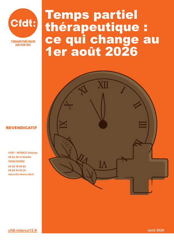 Temps partiel thérapeutique&nbsp;: ce qui change au 1er août 2026