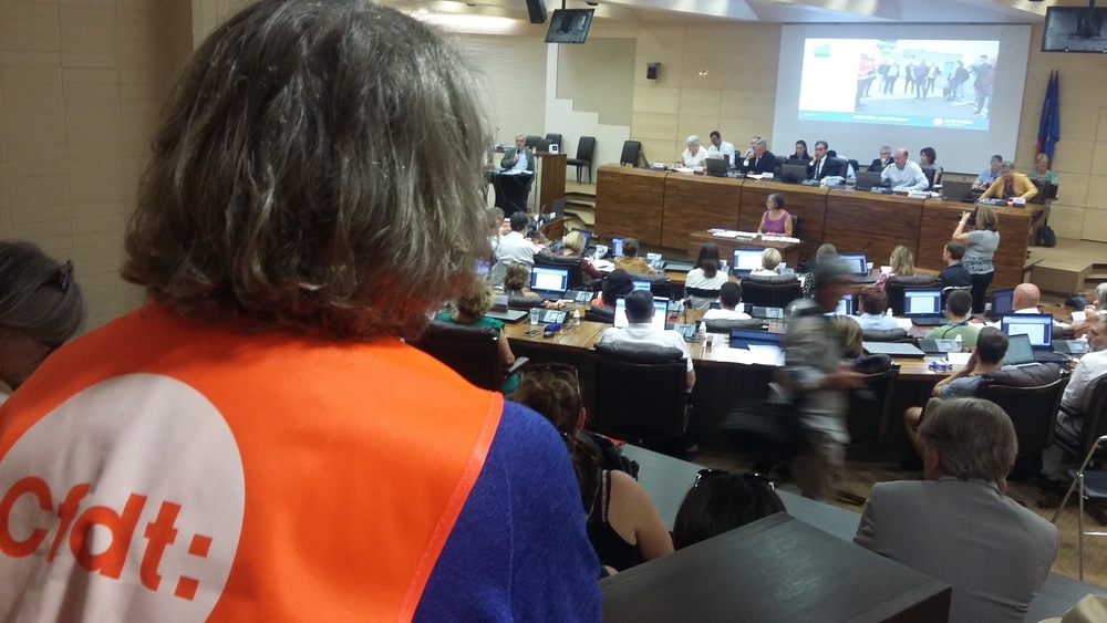 Mobilisation des agents du Département de l'Aveyron à Rodez le 17 juin 2022 - CFDT