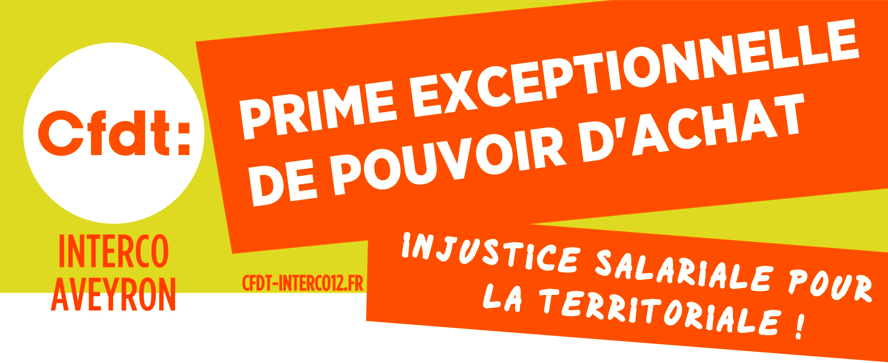PRIME EXCEPTIONNELLE DE POUVOIR D'ACHAT